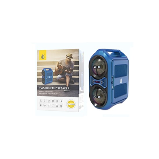 PUZZLE COLUNA BLUETOOTH NF4068 BTS/FM/TF/AUDIO/USB/KARAOKE 5.0 VERSIÓN ONE PLUS AZUL